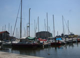  Sailboats docked at Harbor East in Baltimore