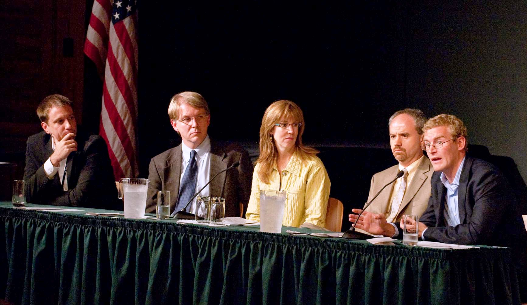 Photo of panelists in Vaccine Day