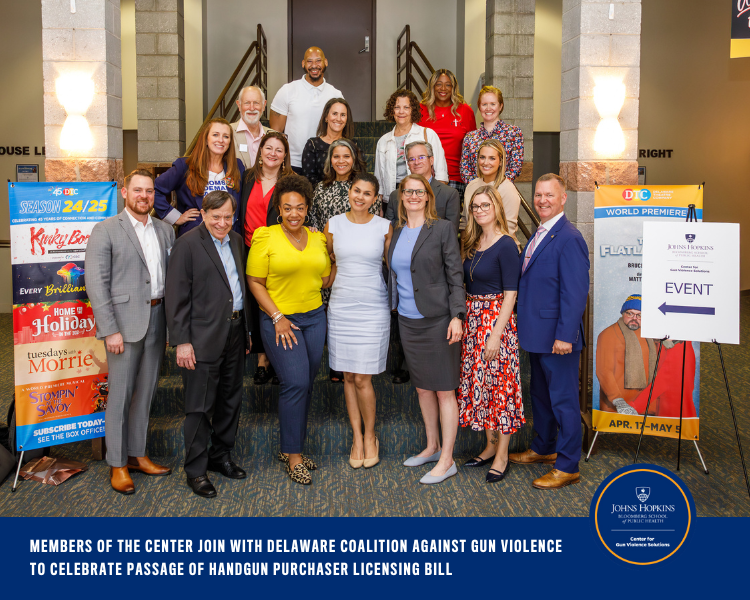 Members of the Center join with Delaware Coalition Against Gun Violence to celebrate passage of Handgun Purchaser Licensing bill