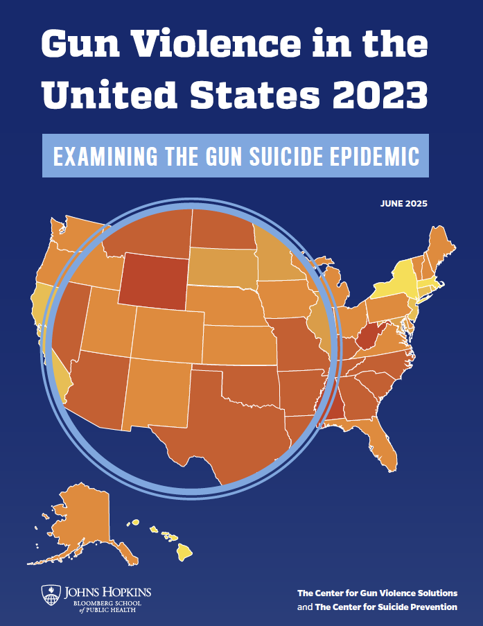 Report Cover: Gun Violence in the United States 2023: Examining the Gun Suicide Epidemic