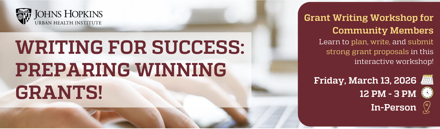 Grant Wrtiting Workshop flyer.