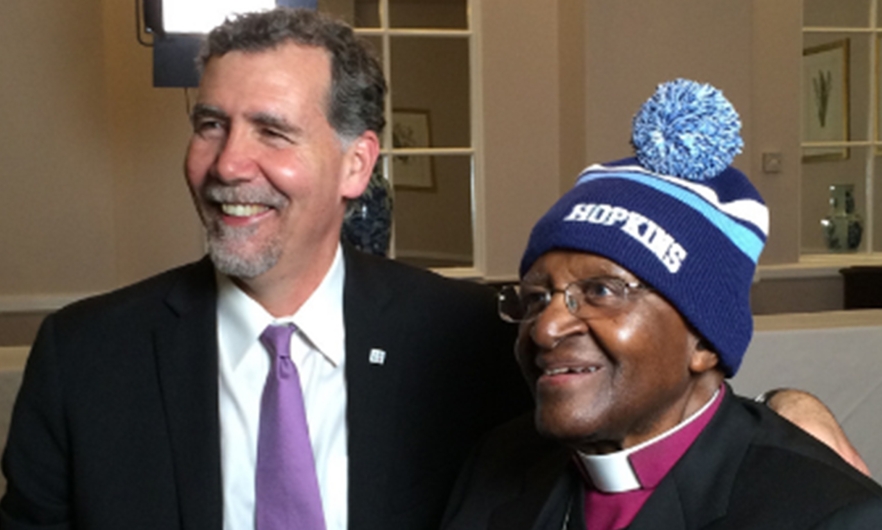 Chris Beyrer and Desmond Tutu