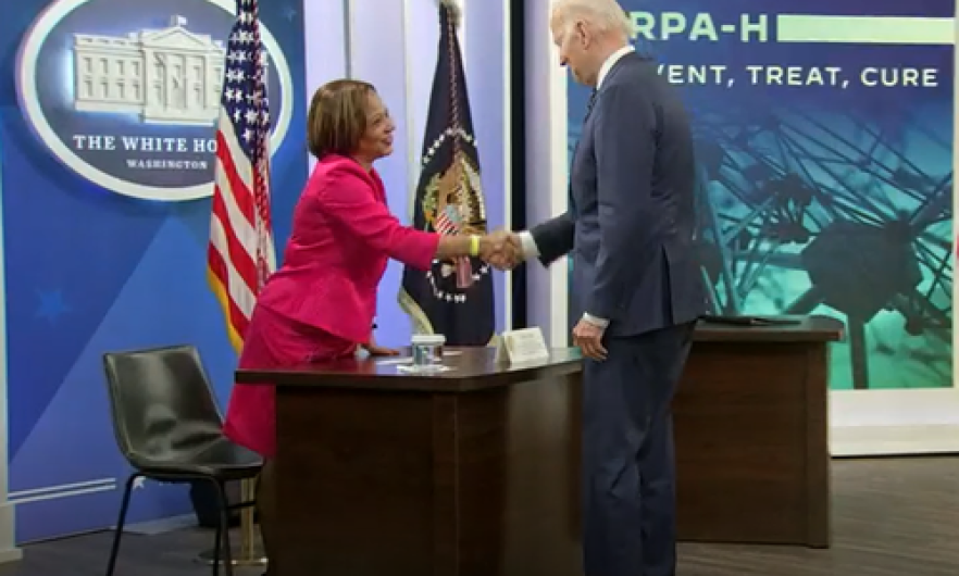 Lisa Cooper, MD, MPH, Shakes Hands with US President Joe Biden