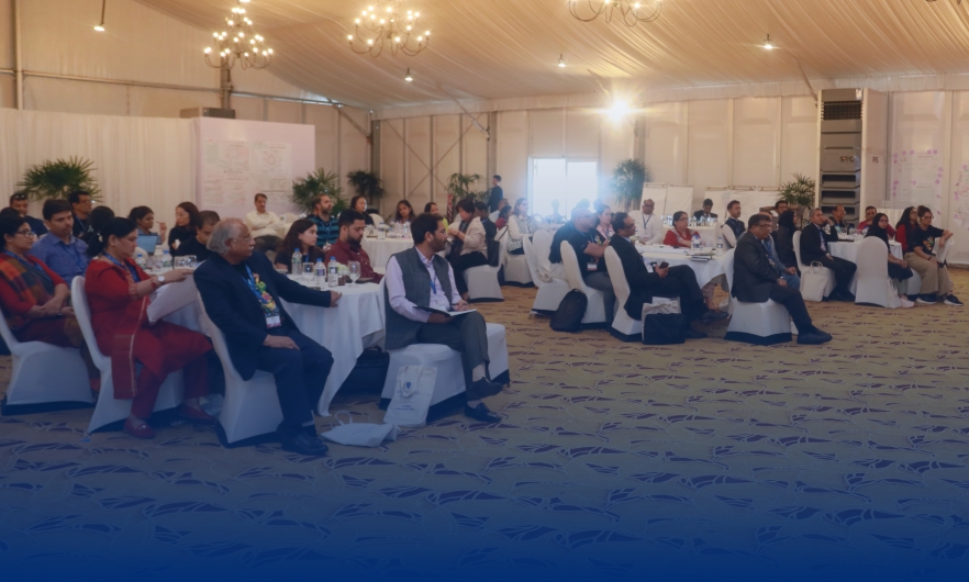 A room full of tobacco professionals seated during a leadership training session held in Sri Lanka