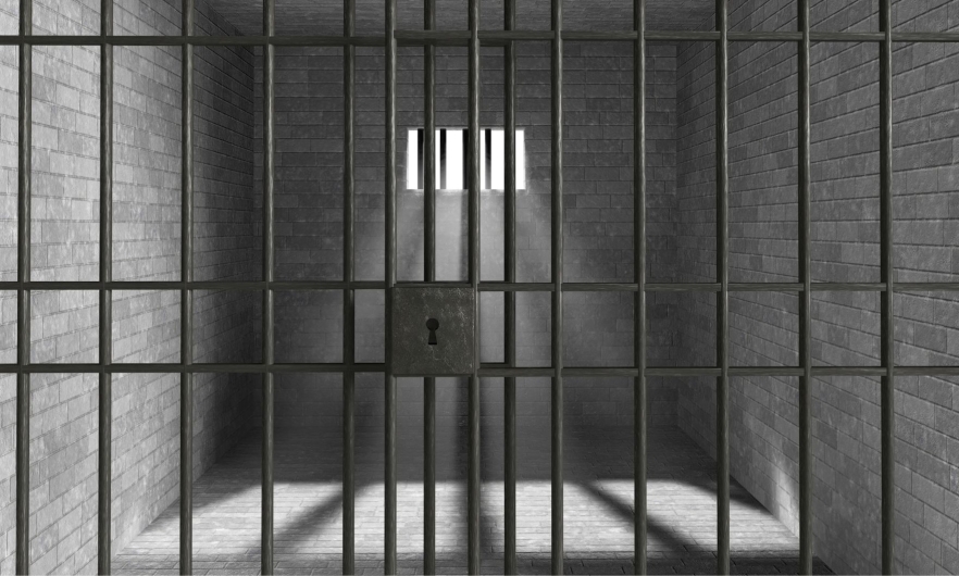 An empty prison cell