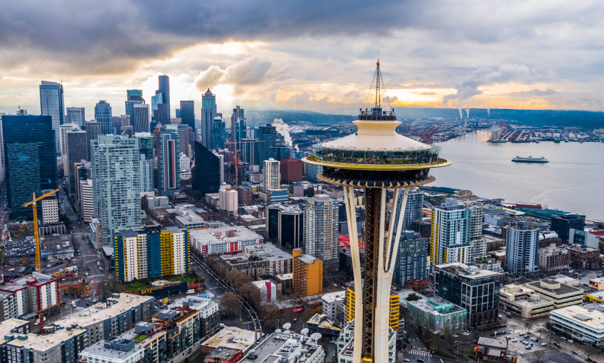 Seattle skyline with space needle