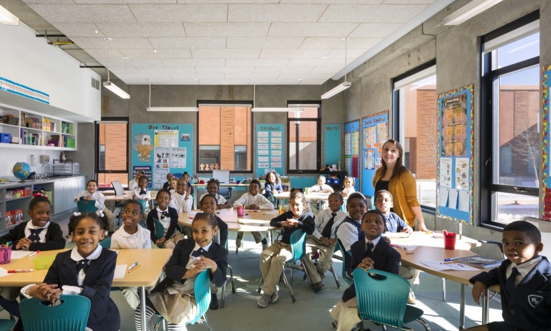 Photograph of children at the Henderson-Hopkins School