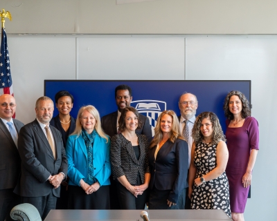 photo of transportation officials and JHU faculty