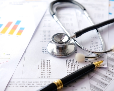Healthcare bill with stethoscope
