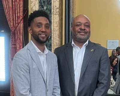 Mayor Brandon Scott and Commissioner Larry Simmons