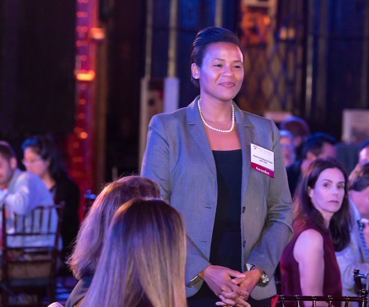 Keshia Pollack Porter at Alumni Awards ceremony