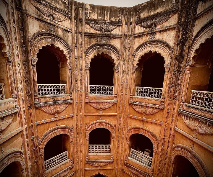 A photographic capture of the Bouli architecture at the Bara Imambara complex in Lucknow, UP