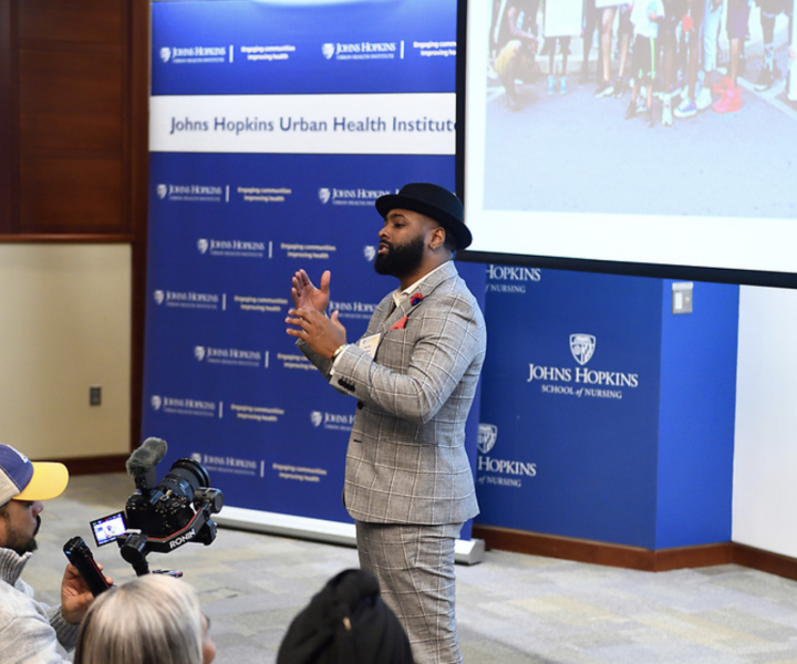 2025 Bunting Fellow Wesley Hawkins Speaks at Graduation