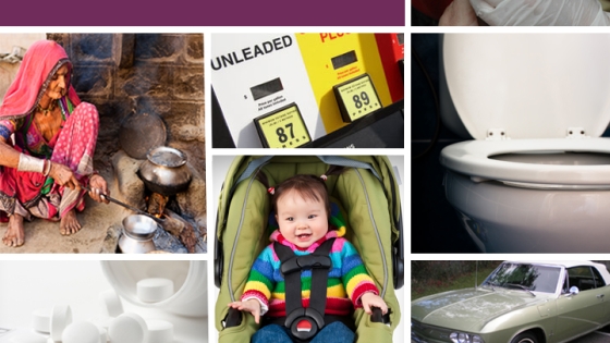 Grid of objects that have helped to shape public health