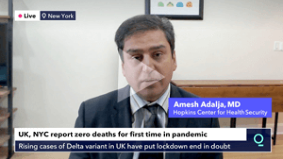 Amesh Adalja Quicktake video 6/2/21