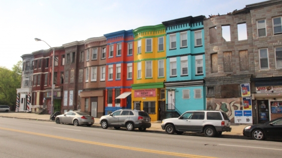 photo of baltimore row houses