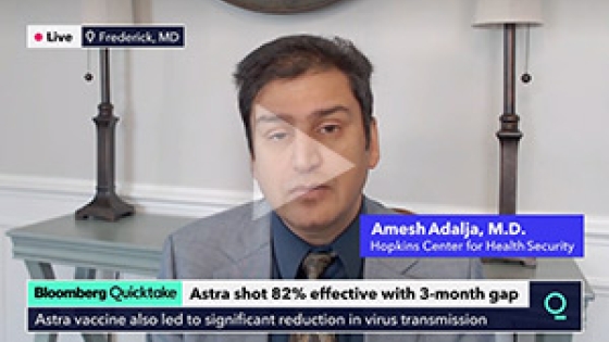 Amesh Adalja QuickTake 2/3/2021