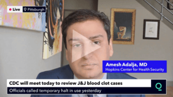 Amesh Adalja QuickTake 4/14/2021 