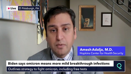 Amesh Adalja on Bloomberg Quicktake