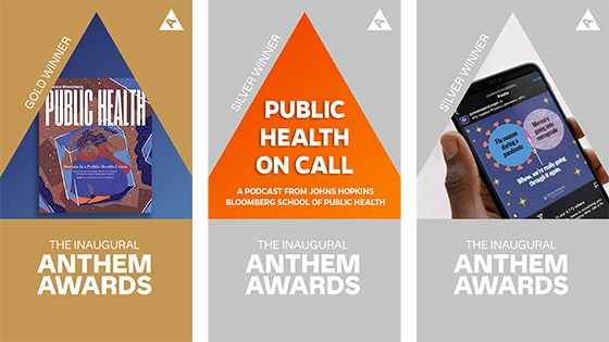 Illustration of the three Anthem Awards won.