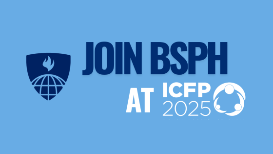 Join BSPH at ICFP 2025, with the BSPH shield and ICFP 2025 logo
