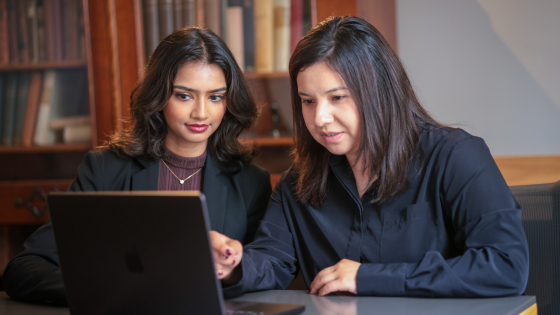 students studying together