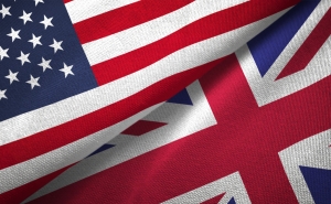 image of US and UK flags