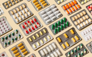 Blister packs of different medications