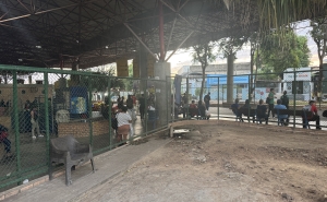 Downtown bus station in Boa Vista. 