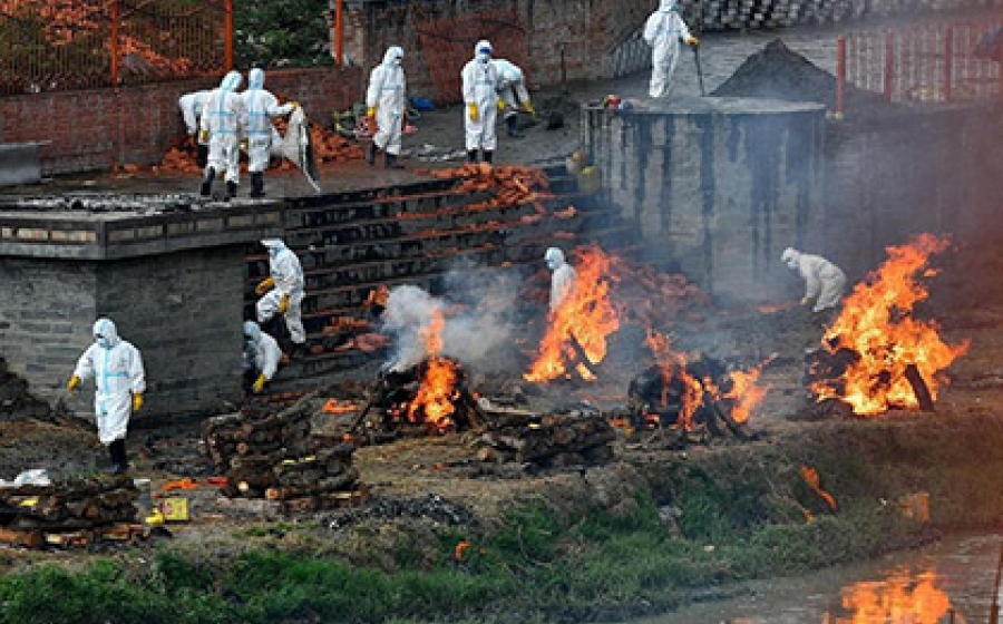 COVID fires in Nepal
