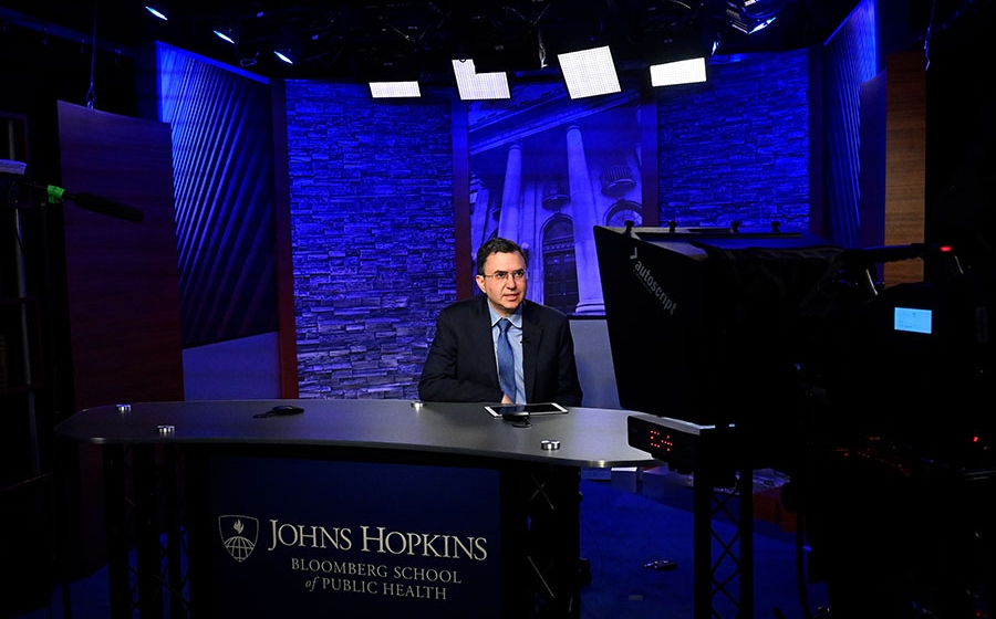 Josh Sharfstein doing a webcast