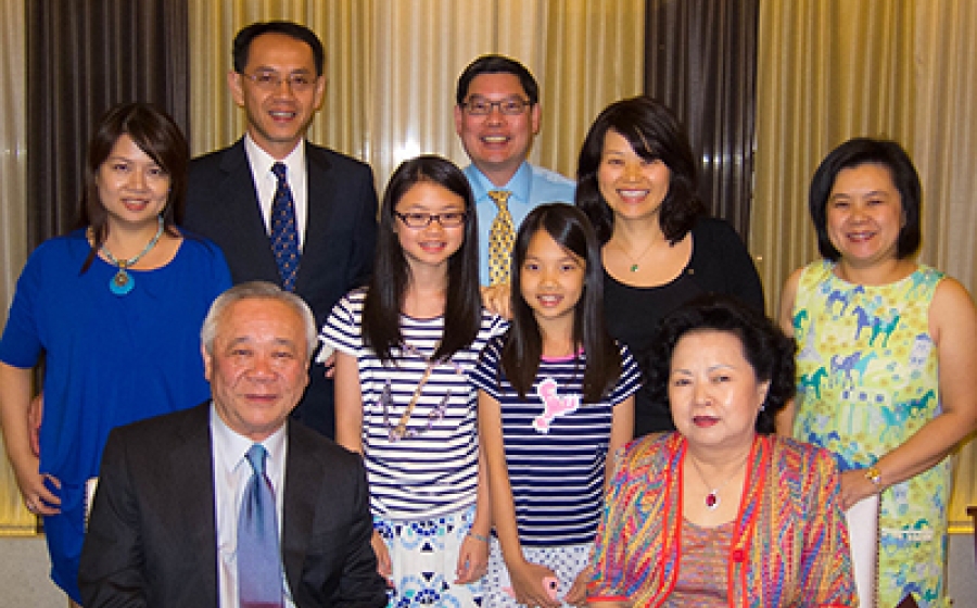 Goda with Kao and her family