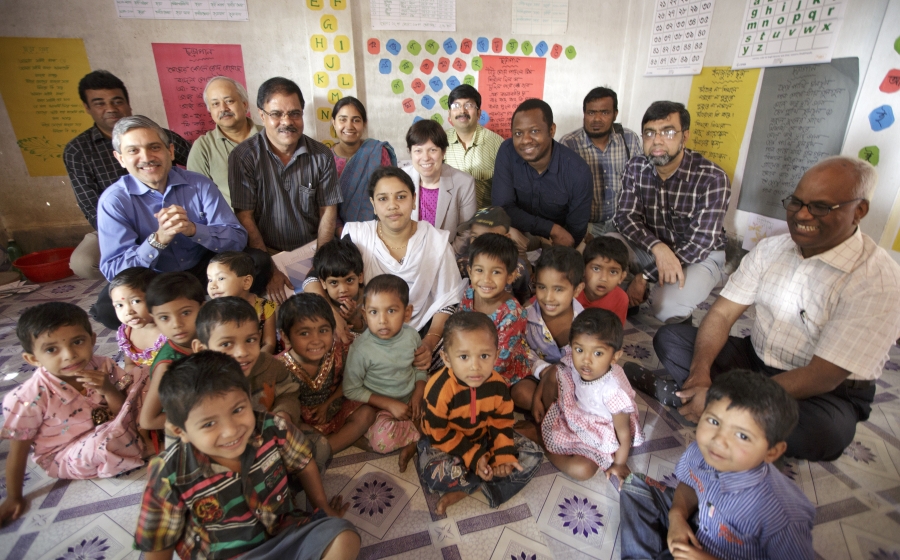 A community-based daycare in Bangladesh
