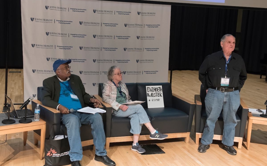 (L to R) Ralph Moore, Willa Bickham, and Brendan Walsh on the “Anti-War Movement and Role of the Church” panel discussion.