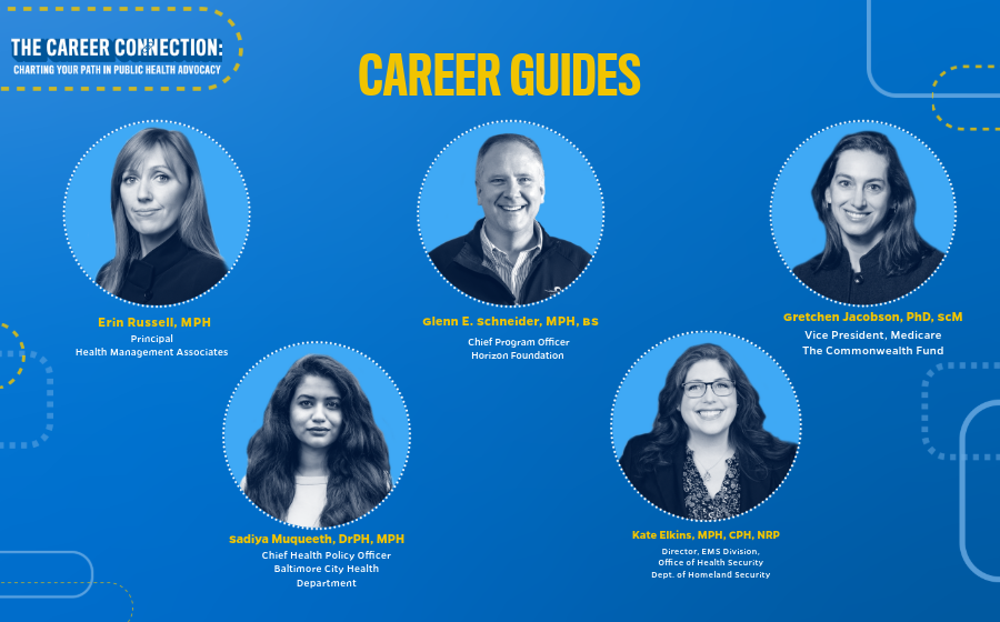 Listing of career guides for the event