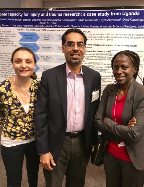 Drs. Nino Paichadze, Abdul Bachani and Olive Kobusingye