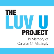 Logo for The Luv u Project in memory of Carolyn C. Mattingly