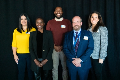 From left to right: Alex Solano-Umana, Randi Woods, Donald Eaddy, Jonathan Eldridge, Megan Wojtko