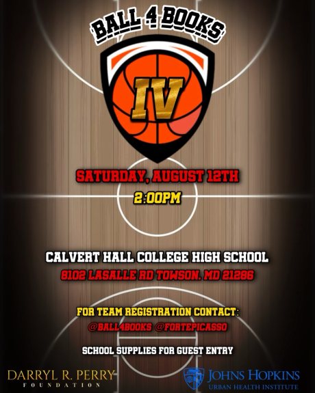 Ball 4 Books flyer by Darryl Perry