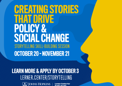 Creating Stories that Drive Policy and Social Change: Storytelling Skill-Building Session. October 20-November 21.